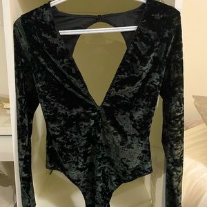 Victoria secret velvet bodysuit